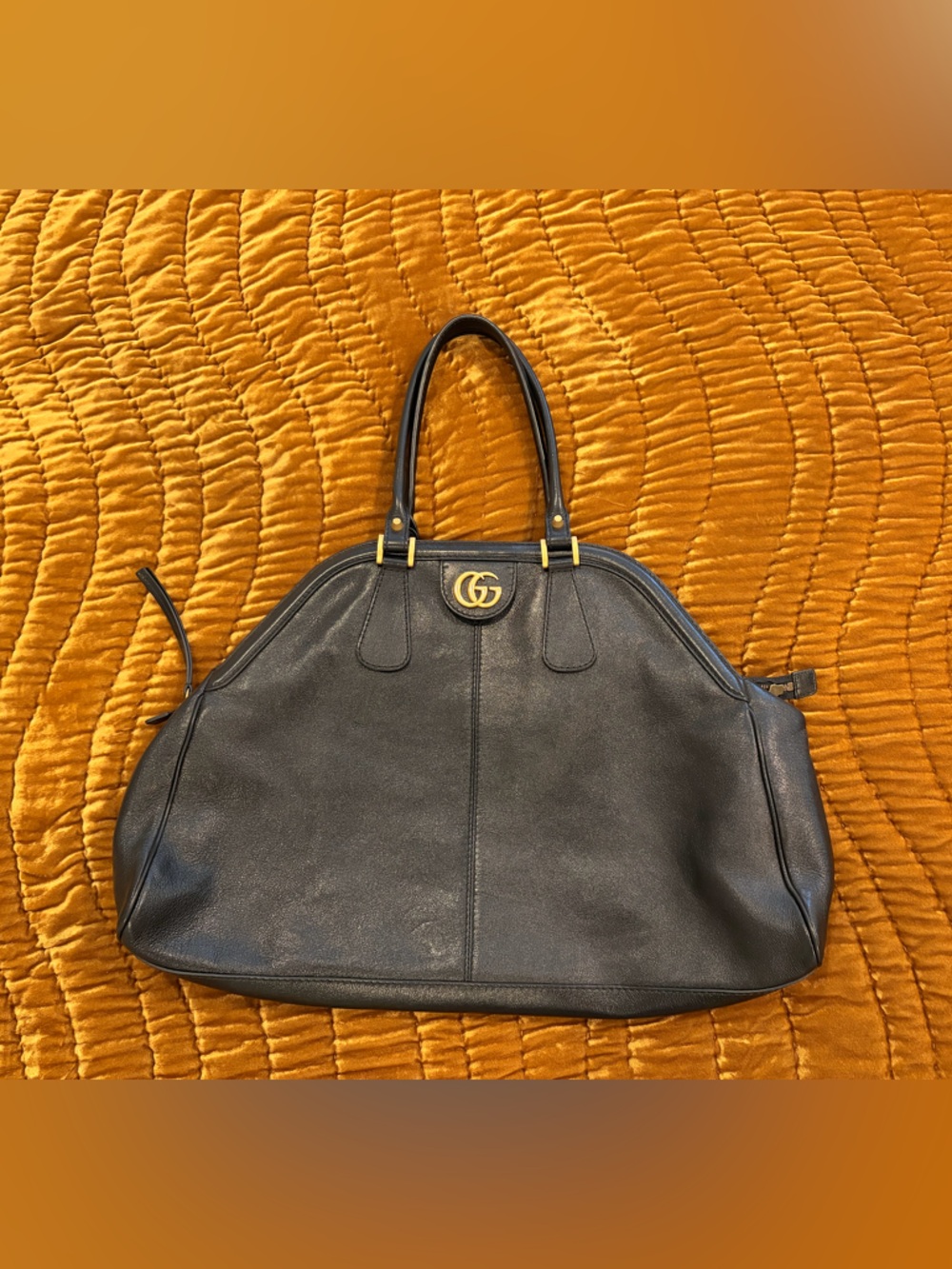 Gucci Large ReBelle Black Calf Tote